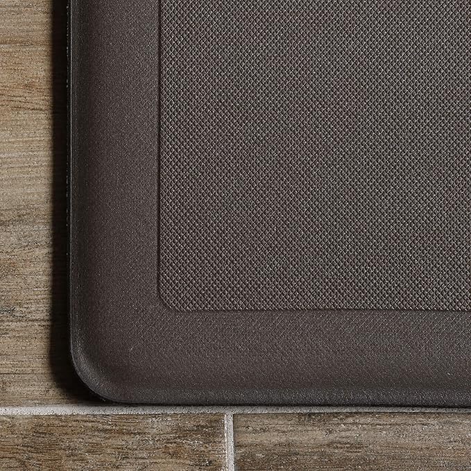 J&V TEXTILES Anti Fatigue Kitchen Mat - Kitchen Mat Cushioned Anti Fatigue, Kitchen Floor Mats Cushioned, Non Slip Waterproof Mat Standing Desk, 20x36x1/2 inches (Coffee Cups Chalk)