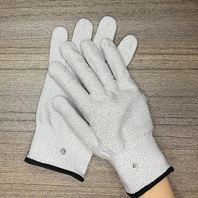 Conductive Gloves Faraday Cage Anti-Radiation RF Shielding Protection for Hands and Wrists Use with Touch Screens, Keyboards 1 pair