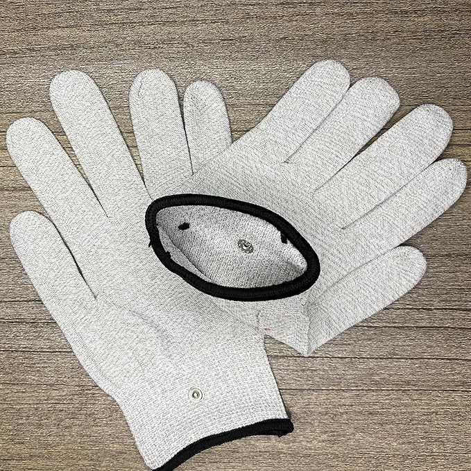 Conductive Gloves Faraday Cage Anti-Radiation RF Shielding Protection for Hands and Wrists Use with Touch Screens, Keyboards 1 pair