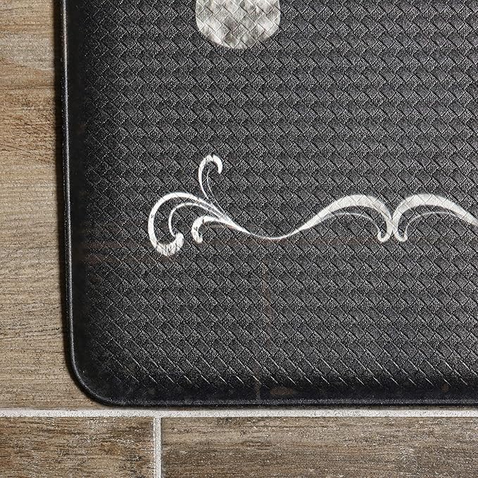 J&V TEXTILES Anti Fatigue Kitchen Mat - Kitchen Mat Cushioned Anti Fatigue, Kitchen Floor Mats Cushioned, Non Slip Waterproof Mat Standing Desk, 20x36x1/2 inches (Bless This Kitchen)