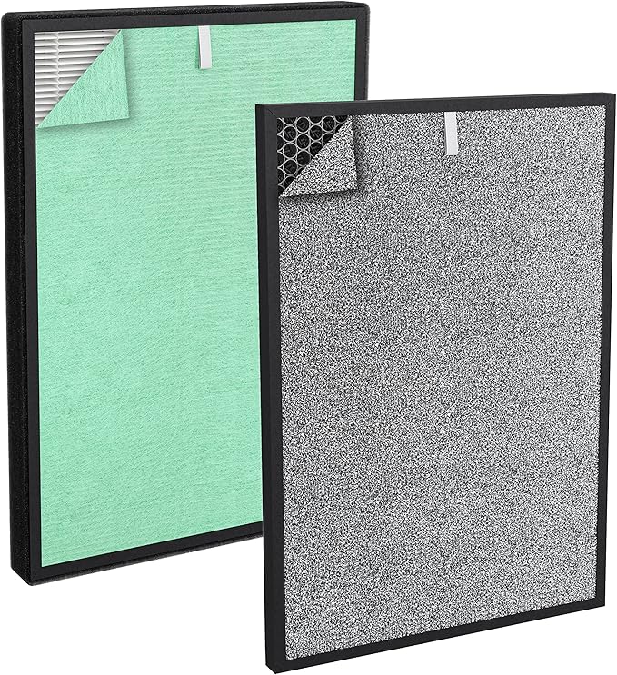 Turonic PH950_F - 4-in-2 Replacement Filter for PH950 Air Purifier, True HEPA13, Cotton, Activated Carbon, Cold Catalyst
