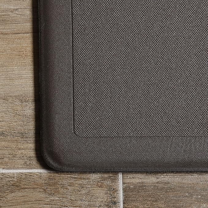 J&V TEXTILES Anti Fatigue Kitchen Mat - Kitchen Mat Cushioned Anti Fatigue, Kitchen Floor Mats Cushioned, Non Slip Waterproof Mat Standing Desk, 20x36x1/2 inches (Vino)